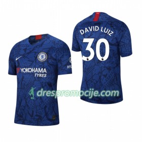 Chelsea Dres David Luiz 30 Domaći 2019/20 Kratkih Rukava